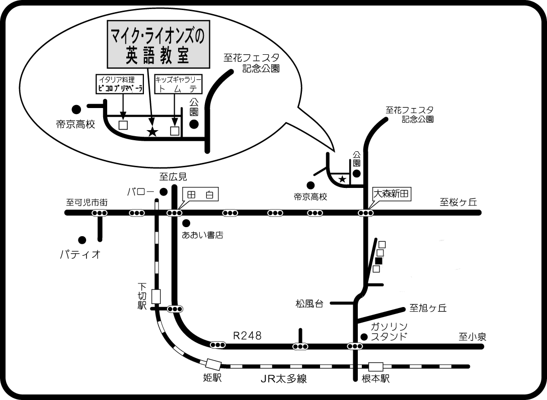 桂が丘　可児市　教室　地図